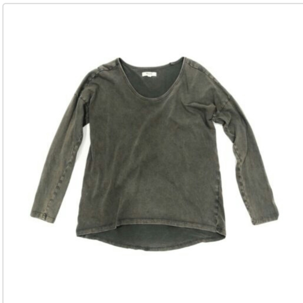 Madewell womens longsleeve grey top